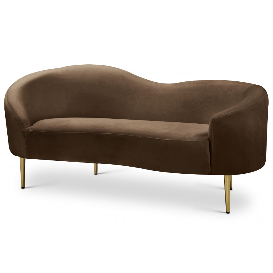 Ritz Velvet Loveseat