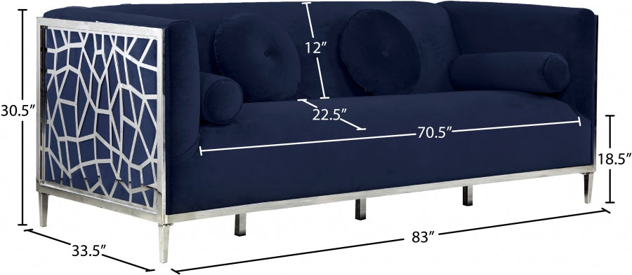 Opal Velvet Sofa