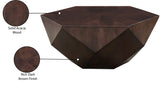 Diamante Coffee Table - Stunning Diamond-Shaped Acacia Wood Centerpiece for Modern Living Spaces