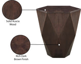 Diamante End Table - Stunning Diamond-Shaped Acacia Design to Elevate Your Living Room Decor