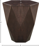 Diamante End Table - Stunning Diamond-Shaped Acacia Design to Elevate Your Living Room Decor
