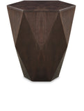 Diamante End Table - Stunning Diamond-Shaped Acacia Design to Elevate Your Living Room Decor