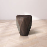 Diamante End Table - Stunning Diamond-Shaped Acacia Design to Elevate Your Living Room Decor