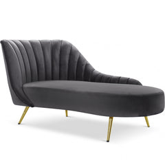 Margo Velvet Chaise Lounge