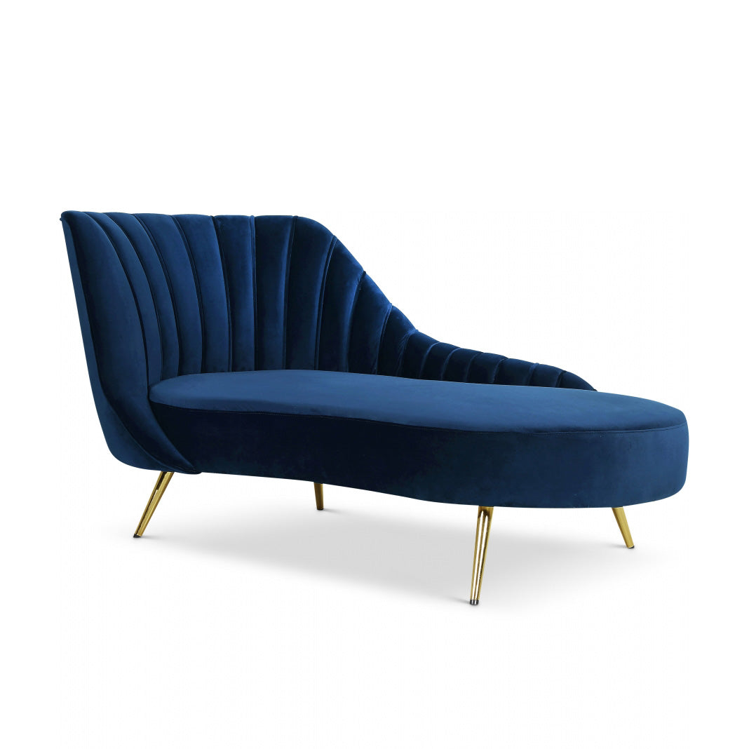 Margo Velvet Chaise Lounge