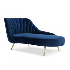 Margo Velvet Chaise Lounge