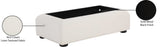 Diana Cream Coffee Table - Elegant Art Deco Design with Textured Fabric for Modern Living Spaces
