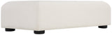 Diana Cream Coffee Table - Elegant Art Deco Design with Textured Fabric for Modern Living Spaces