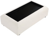 Diana Cream Coffee Table - Elegant Art Deco Design with Textured Fabric for Modern Living Spaces
