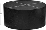 Terrazo Coffee Table - Modern Iron Design with Speckled Surface for a Chic Living Room or Office
