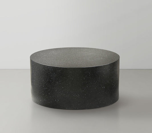 Terrazo Coffee Table - Modern Iron Design with Speckled Surface for a Chic Living Room or Office