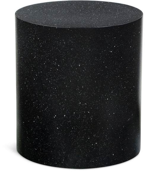 Terrazo End Table - Modern Iron Design with Speckled Surface for Stylish Home or Office Decor