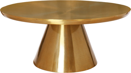 Martini Metal Contemporary Coffee Table - Stylish Round Design for Modern Living Spaces Decor