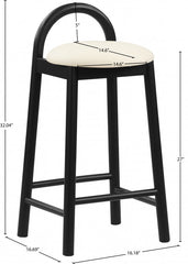 Calvin Faux Leather Counter Stool