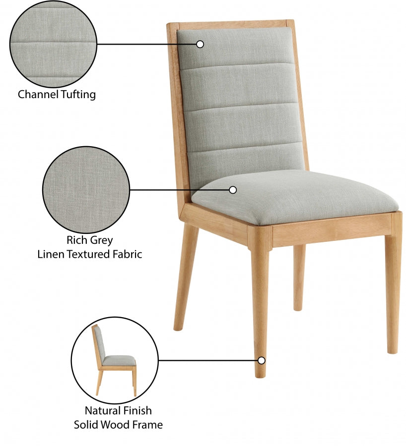 Bristol Linen Textured Fabric Dining Chair