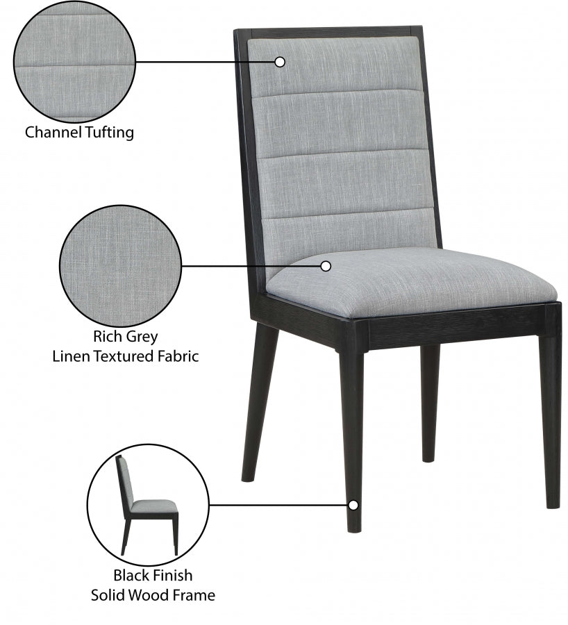 Bristol Linen Textured Fabric Dining Chair