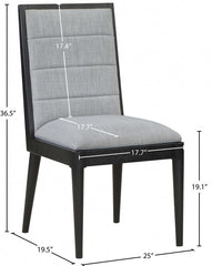 Bristol Linen Textured Fabric Dining Chair