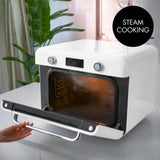 Countertop Combi Oven with Air Fry & Steam - Retro-Style White