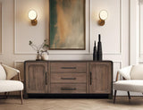 3 Drawer 2 Door Console | Mango Wood Tamesis Collection