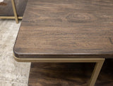 Metal Base Cocktail Table - Modern Mango Wood Design