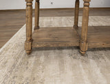 Handcrafted Tiffany Sofa Table | Solid Pine Wood with Turned Legs
