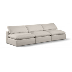 Comfy Linen Textured Fabric Sofa