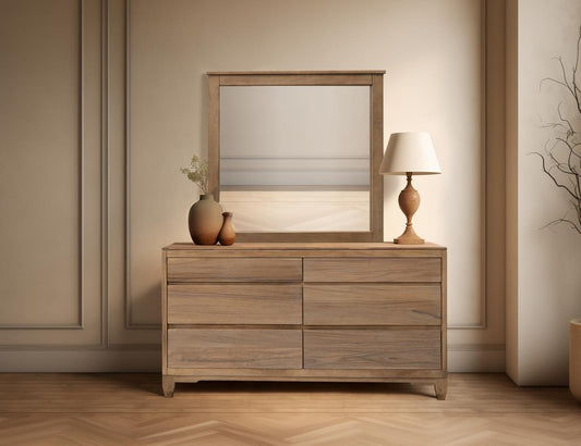 6 Drawer Parota Wood Dresser | Elegant Bedroom Storage