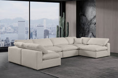 Comfy Linen Textured Fabric Sectional