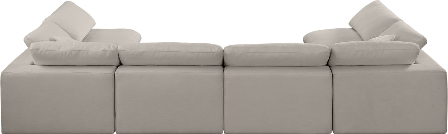 Comfy Linen Textured Fabric Sectional