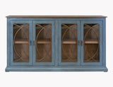 4 Door Console - Solid Pine Wood Accent Table | Marlin