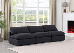 Comfy Linen Textured Fabric Sofa