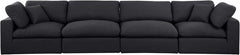 Comfy Linen Textured Fabric Sofa