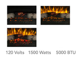 Mesquite 70" Fireplace - Electric Heating Unit for Modern Homes
