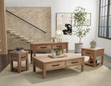 4 Drawer Cocktail Table | Natural Parota Occasional Table