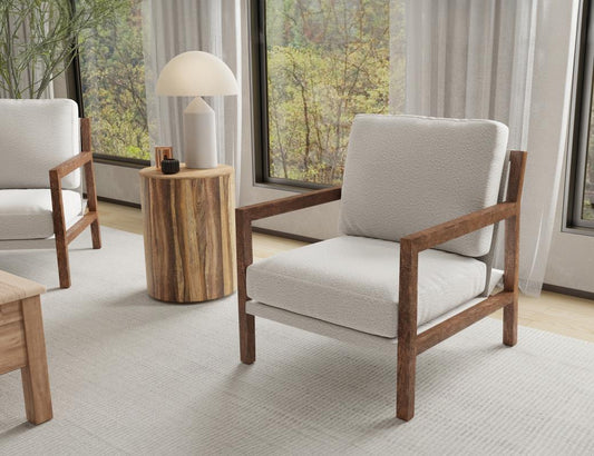 Wooden Frame Armchair | Durable Living Room Furniture