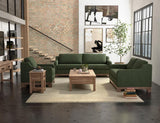 Wooden Frame Loveseat | Samba Collection Traditional Furniture