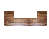 Parota Bar Bistro Table - Hand-Distressed Wood & Metal Design