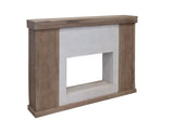 Natural Parota Electric Fireplace Console | Wood Mantel