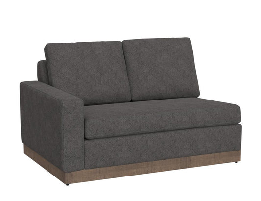 Georgia Wooden Frame Sectional Loveseat | Comfortable Family Seating