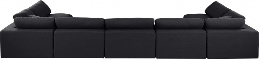 Comfy Linen Textured Fabric Sectional