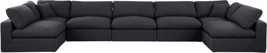 Comfy Linen Textured Fabric Sectional