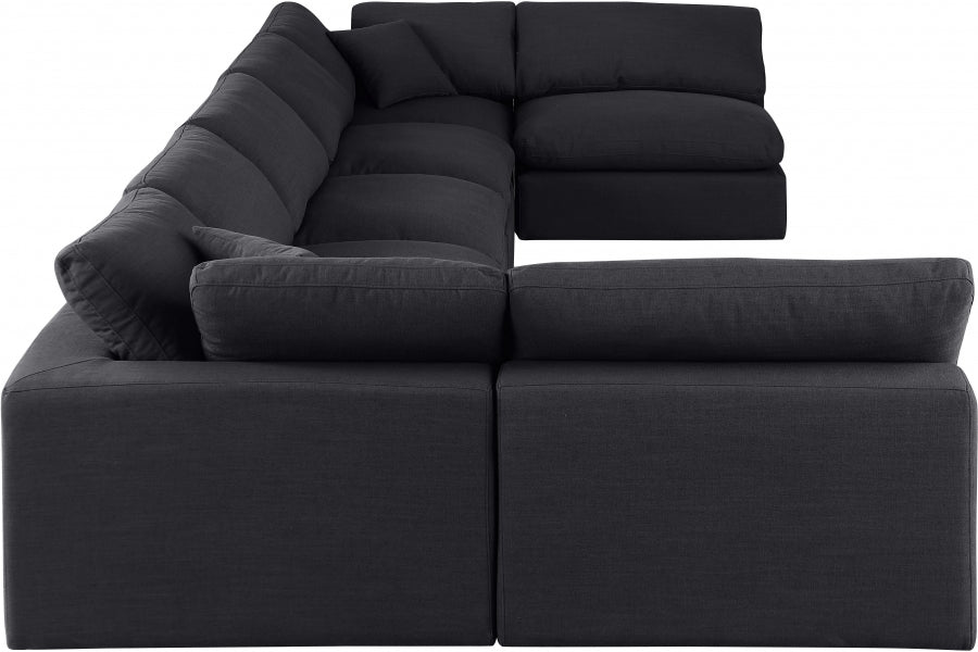 Comfy Linen Textured Fabric Sectional