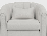 Wooden Frame & Metal Base 360 Swivel Armchair | Viera