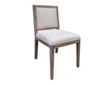 Wooden Upholstered Chair - Sturdy Dining Chair with Fabric