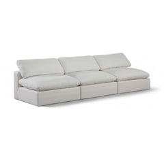 Comfy Linen Textured Fabric Sofa