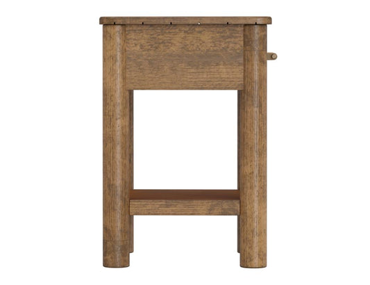 1 Drawer Chairside Table | Mango Wood Olimpia Collection