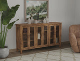 6 Door Console - Mango Wood Olimpia Collection | Sustainable Elegance
