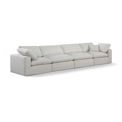 Comfy Linen Textured Fabric Sofa