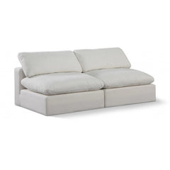 Comfy Linen Textured Fabric Sofa