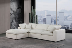 Comfy Linen Textured Fabric Sectional